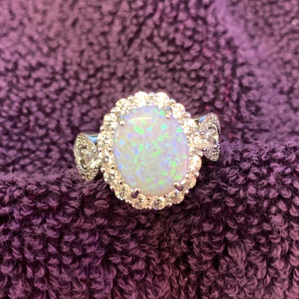 Iridescent Fire opal